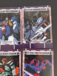 機動武闘伝 Gガンダム カード まとめ キャラクター タイトル ガンダムローズ ボルトガンダム ガンダムシュピーゲル ガンダムマックスター ネロスガンダム マスターガンダム ドラゴンガンダム ジョルジュ ド サンド 9枚 バンダイ サムネイル 5