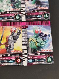 仮面ライダーW ライダーカードグミ カード まとめ ヒーロー 仮面ライダーW サイクロンジョーカー ストームキック 仮面ライダーW サイクロンジョーカー ジョーカーサイクロンキック 仮面ライダーW ヒートメタル ヒートクラッシュ サムネイル 4