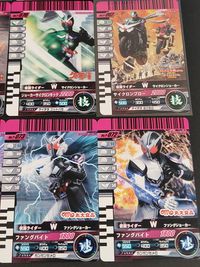 仮面ライダー ヒーロー カード まとめ ヒーロー ディケイド クウガ マイティフォーム クウガ ライジングアルティメットフォーム アクセル W サイクロンジョーカー W ファングジョーカー 9枚 No.P-066 No.P-065 サムネイル 4