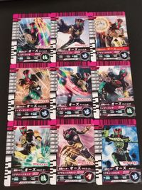 仮面ライダーオーズ 丸大食品ヒーロー カード まとめ ヒーロー 仮面ライダーオーズ タトバコンボ 仮面ライダーオーズ タカトラーター 仮面ライダーオーズ タカキリバ 9枚 No.P-155 No.P-154 No.P-150 食玩 サムネイル 1