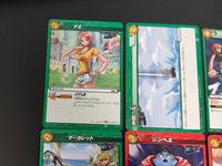 ミラバト ミラクルバトルカードダス ワンピース カード まとめ キャラクター アクション ナミ 仲間の絆 サンダーボルト=テンポ ゴムゴムの実 ゴムゴムの銃 マーガレット ジンベエ モンキー D ルフィ ボア マリーゴールド サムネイル 3