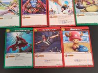 ミラバト ミラクルバトルカードダス ワンピース カード まとめ キャラクター アクション ナミ 仲間の絆 サンダーボルト=テンポ ゴムゴムの実 ゴムゴムの銃 マーガレット ジンベエ モンキー D ルフィ ボア マリーゴールド サムネイル 6