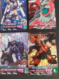 ガンダムトライエイジ 機動戦士ガンダム トライエイジ カード まとめ モビルスーツ パイロット ガンダム グフ シャア専用ザクII アムロ レイ シャア アズナブル ザクII 9枚 B2-001 00-043 00-010 食玩 サムネイル 4