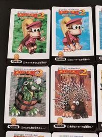 スーパードンキーコング2 ディクシー ディディー カード まとめ キャラクター アクション ティクシー パワッグ クレミリン スピニー ナインテール ビートル キングクルール カットラス イボイボバット ボニーテールスピン 12枚 サムネイル 3