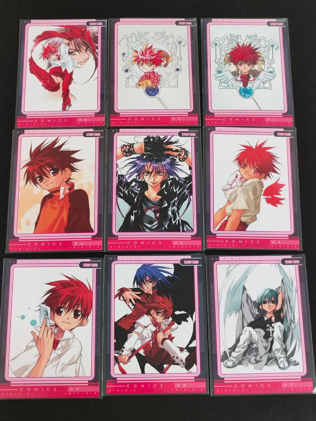 D N ANGEL カード まとめ STORY CARD 第1巻 ストーリー 第2巻 ストーリー 第3巻 ストーリー 第4巻 ストーリー 第5巻 ストーリー 第6巻 ストーリー 第7巻 ストーリー 第8巻 ストーリー 9枚