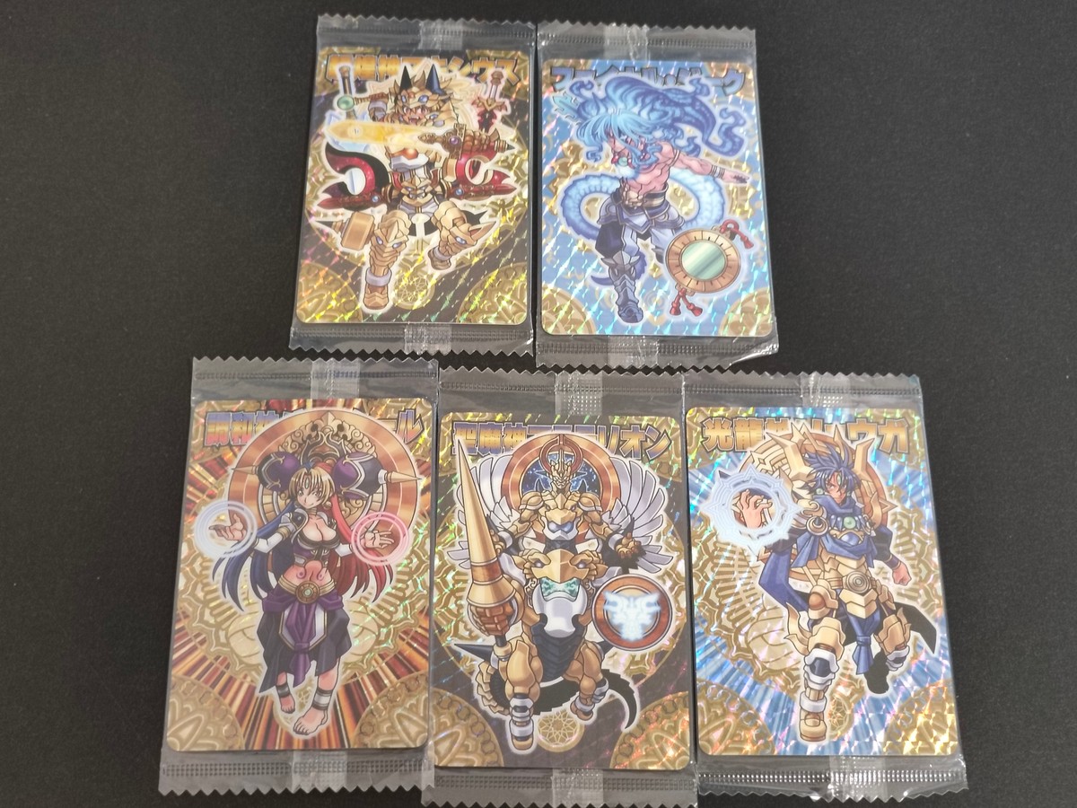 神羅万象チョコ カード まとめ 超煌神マキシウス ファイナル シーク 調和神バランシール 聖魔神マステリオン 光龍神リュウガ 5枚 王孩089 王孩029 王孩094 王孩091 王孩090 バンダイ 食玩