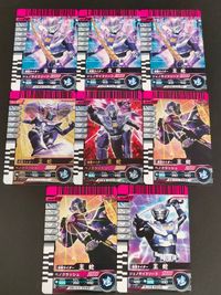 仮面ライダーバトル ガンバライド カード まとめ ヒーロー 仮面ライダー王蛇 8枚 No.4-018 No.4-017 No.6-032 No.001-046 No.5-027 バンダイ 食玩 アーケード サムネイル 1