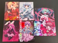 東方雅華乱舞 TRADING CARD カード まとめ 西 10ダイヤ 7クラブ 秋静葉 ナズーリン 鍵山雛 鈴仙 優曇華院 イナバ 古明地さとり メイドと血の懐中時計 6枚 GA3067 GA5082 GA2012 GA5002