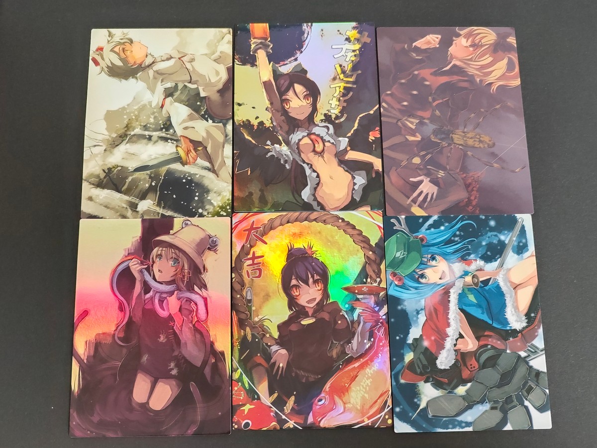 東方雅華乱舞 TRADING CARD カード まとめ 薙鎌守 犬走椛 サブタレイニアンサン 黒谷ヤマメ 洩矢諏訪子 八坂神奈子 河城にとり 6枚 GA3060 GA3020 GA6034 GA2010 GA8027