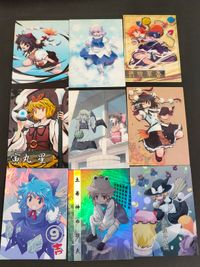 東方雅華乱舞 TRADING CARD カード まとめ 通常 おみくじ 射命丸文 レティ ホワイトロック 伊吹萃香 寅丸星 チルノ 洩矢諏訪子 ブクレシュティの人形師 射命丸文 古明地さとり 9枚 GA3070 GA5086 サムネイル 1