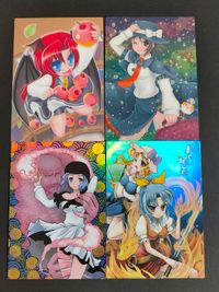 東方雅華乱舞 TRADING CARD カード まとめ 小悪魔 宇佐見蓮子 雲居一輪 綿月依姫 綿月豊姫 4枚 GA3080 GA6036 GA8031 Surfersparadise 同人トレーディング サムネイル 1
