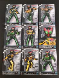 仮面ライダーOOO コレクション カード まとめ コレクション タトバ コンボ 基本形態 タトバ コンボ 光の使者 タトバ コンボ 強靭の飛翔 オーメダル メダジャリバー タキリバ コンボ タカキリバ コンボ タカトラーター 前部 サムネイル 1