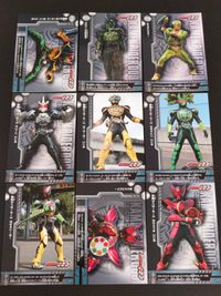 仮面ライダーOOO コレクション カード まとめ コレクション オーズ タジャドルコンボ グリード ウヴァ 仮面ライダーオーズ サゴーゾコンボ 仮面ライダーオーズ ラトラーターコンボ 仮面ライダーオーズ クワガタコンボ 9枚 食玩 サムネイル 1