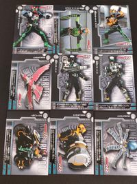 仮面ライダーOOO コレクション カード まとめ コレクション タトバコンボ メダジャリバー ライオントラバッタコンボ ライドベンダー バース スキャニングチャージャー メダガブリュー タジャドルコンボ メダル 9枚 No.34 サムネイル 1