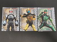 仮面ライダーOOO コレクション カード まとめ コレクション 仮面ライダーOOO タトバコンボ 仮面ライダーOOO ラトラーターコンボ 仮面ライダーOOO サゴーゾコンボ 3枚 No.15 No.16 No.17 エンスカイ サムネイル 1