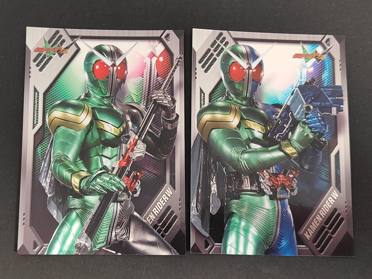 仮面ライダーW トレーディングコレクション カード まとめ 仮面ライダーW サイクロンジョーカー 2枚 SP 26 SP 25 エンスカイ 食玩トレーディング