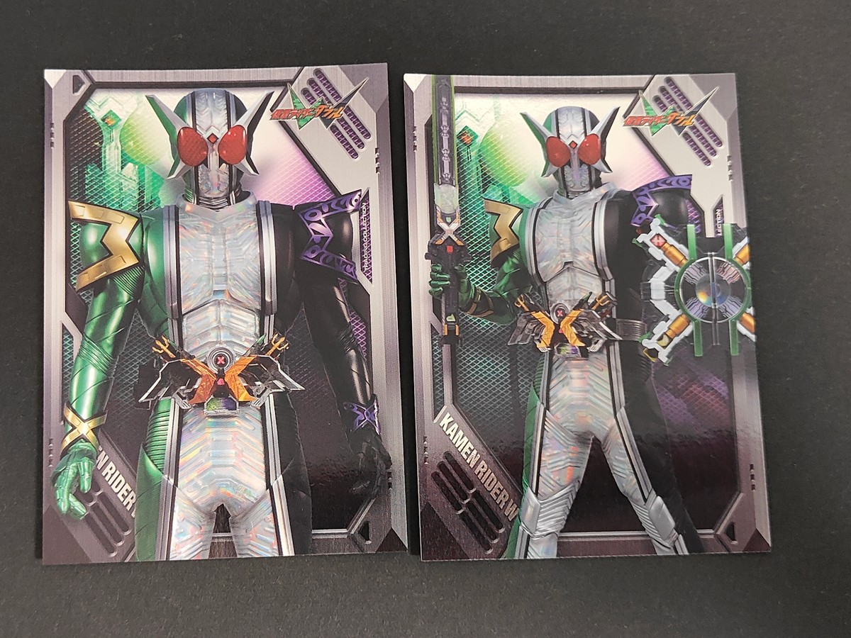 仮面ライダーW トレーディングコレクション カード まとめ 仮面ライダーW サイクロンジョーカー 2枚 SP49 SP48 エンスカイ 食玩トレーディング