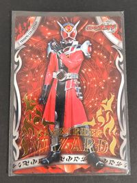 仮面ライダー ウィザード 箔押し カード 仮面ライダーウィザード フレイムドラゴン トレカ No.13 エンスカイ トレーディングコレクション サムネイル 1