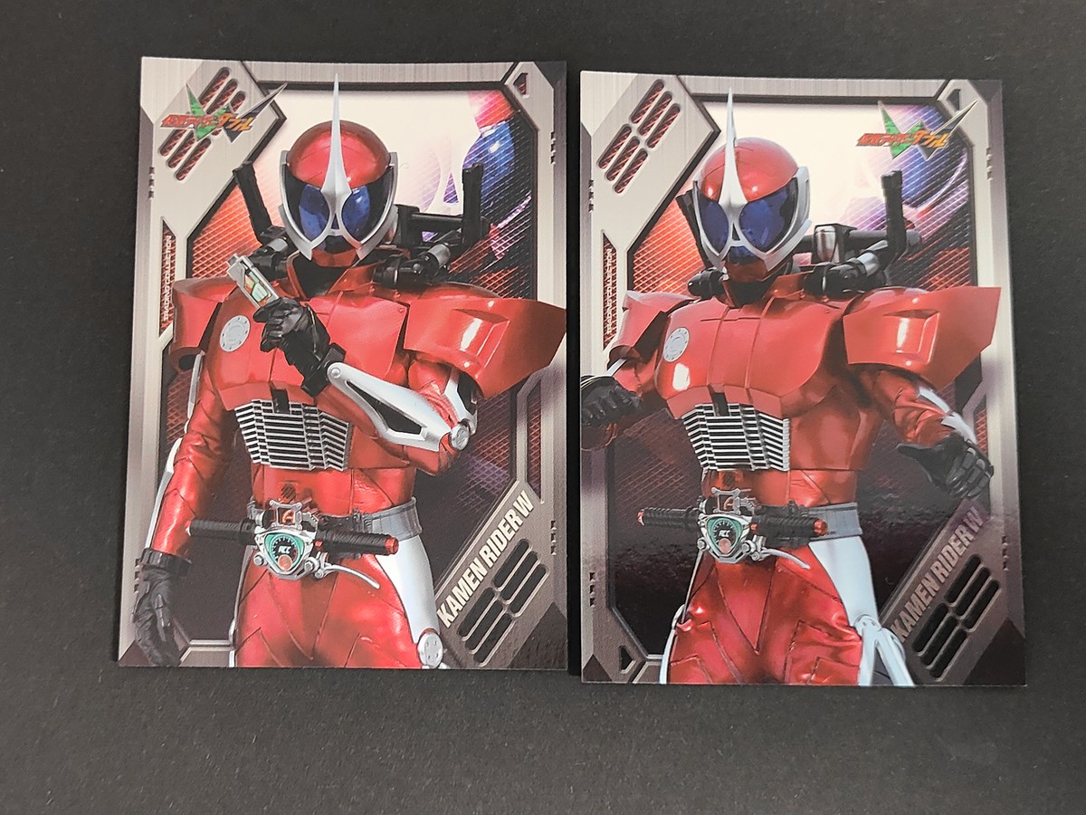 仮面ライダーW トレーディングコレクション カード まとめ 仮面ライダーW ヒートジョーカー 仮面ライダーW ヒートトリガー 2枚 SP35 SP34 エンスカイ 食玩トレーディング