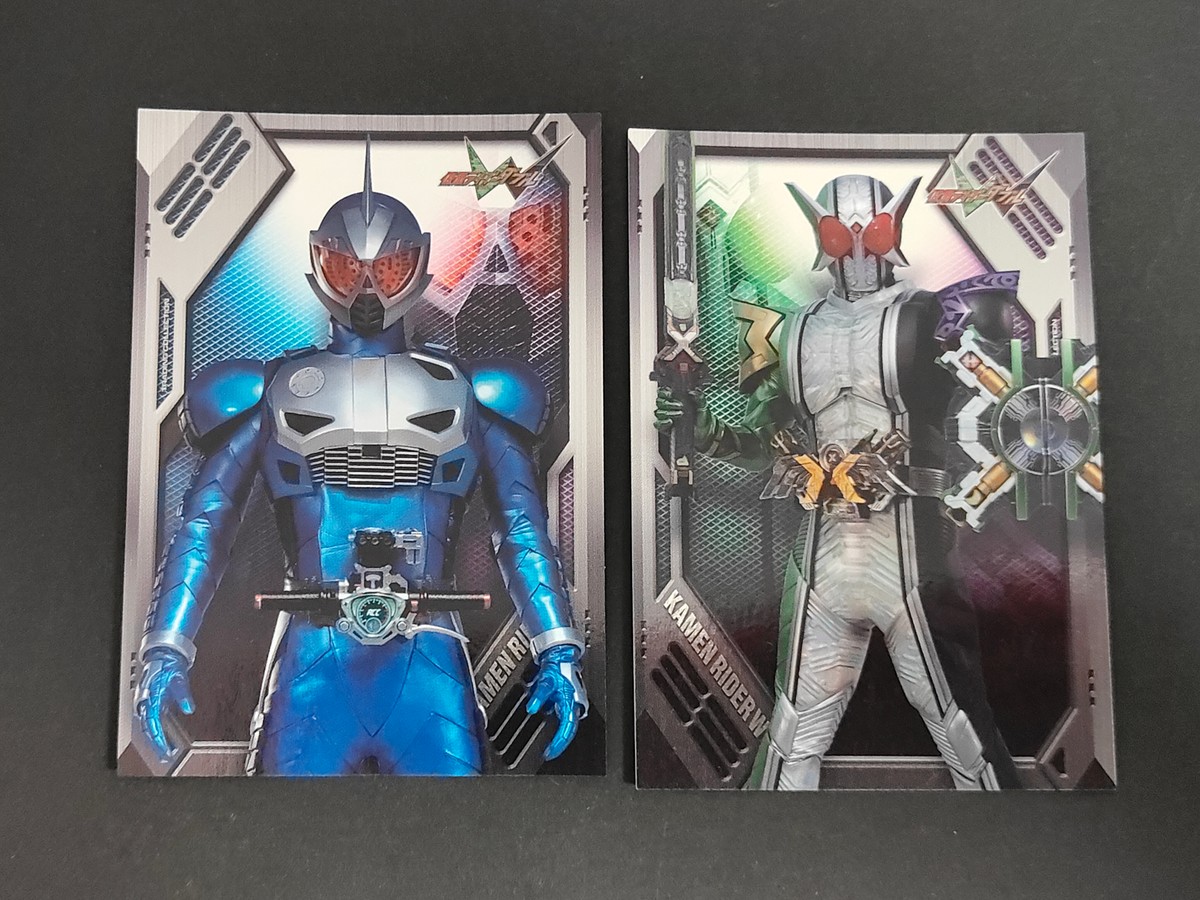 仮面ライダーW トレーディングコレクション カード まとめ 仮面ライダーW サイクロンジョーカー 仮面ライダーW ルナトリガー 2枚 SP 50 SP 48 エンスカイ 食玩トレーディング