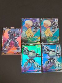 Gundam Arsenal Base 5 Cards Lot Silver Sumo Kapool Japanese Anime サムネイル 1