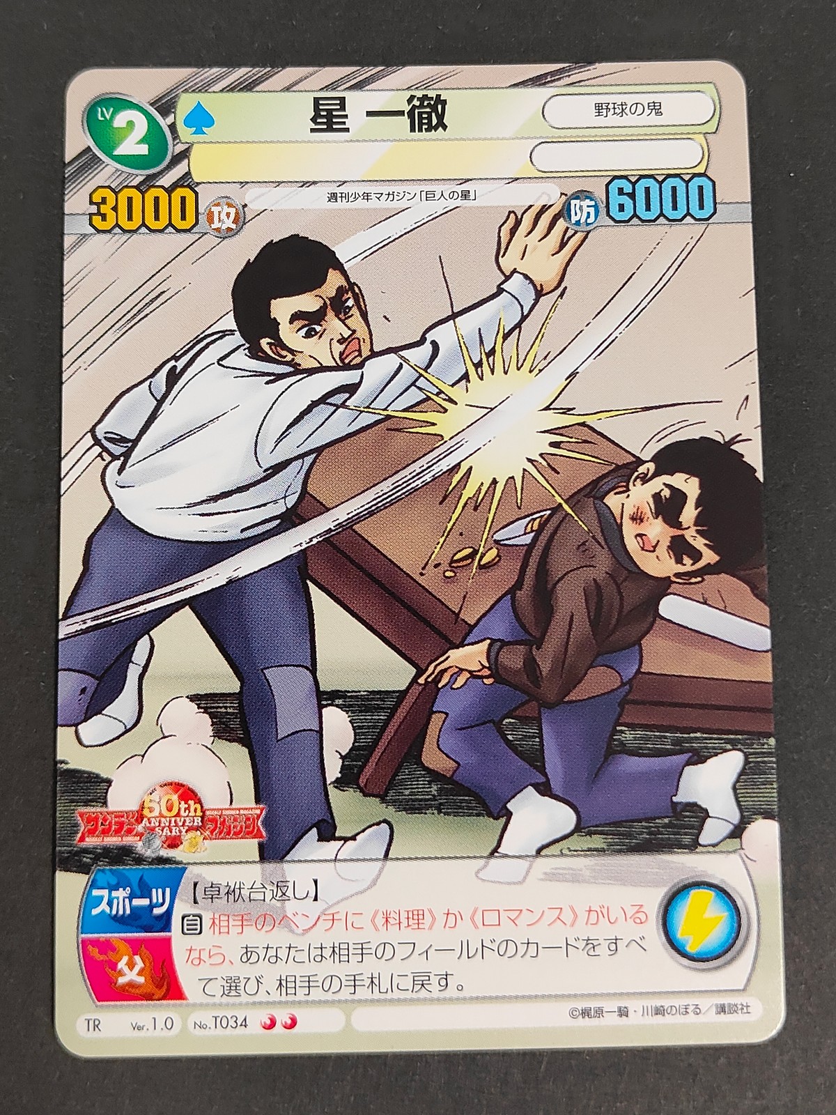 サンデーVSマガジン 週刊少年サンデーVS週刊少年マガジン トレーディングカードゲーム カード 星一徹 トレカ No.T034 TR 講談社