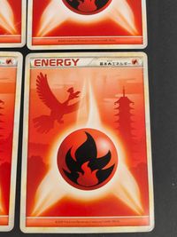 Pokemon Basic Fire Energy Card x4 Ho-Oh 2009 Japanese TCG サムネイル 5