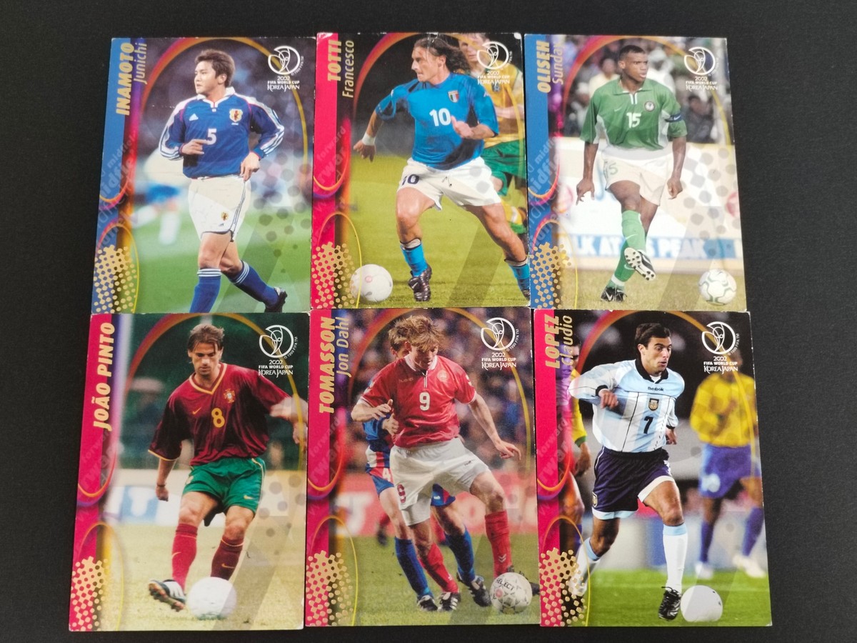 2002 FIFA W杯 2002 FIFA World Cup Korea Japan カード まとめ 選手 稲本潤一 Francesco Totti Sunday Oliseh Joao Pinto Claudio Lopez