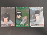 Naruto Carddass 3 Cards Lot Kiba Rock Lee Neji Japanese Anime