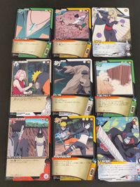 ナルト疾風伝 NARUTO 疾風伝 カードゲーム カード まとめ 術(JUTSU) 忍(SHINOBI) 作(SAKUSEN) 火影の首飾り トンファー テマリ さりげない一言 砂の腕 木遁 四柱牢 パイプ役 模擬戦闘訓練 9枚 サムネイル 1