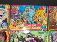 ワンピース ONE PIECE アーケードゲーム カード まとめ キャノン エクストラ スーパー 黒ヤリの陣 猛獣の総攻撃 深海の悪魔 大脱獄 巨大昆虫の突撃 ヒルルクの桜 怪僧 ニセモノ集団 最高のもてなし 9枚 バンダイ サムネイル 9