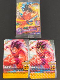 DBヒーローズ ドラゴンボールヒーローズ カード まとめ プロモ PLAYER 孫悟空 3枚 GDPT-01 PE-001-III バンダイ アーケードゲーム サムネイル 1