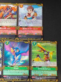 MHストーリーズ モンスターハンターストーリーズ RIDE ON カードゲーム カード まとめ モンスター キャラクター アクション オトモンのドスランボス 絆結びし火竜 レウス 駆け出しライダー リュート 鋼火竜 リオレイア サムネイル 2