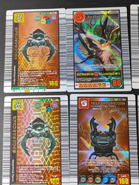 甲虫王者 ムシキング カード まとめ ムシ わざ ヘラクレスオオカブト スーパーハヤテ ゲンゴロウ アルキデスオオヒラタクワガタ スミナガシ グランディスオオクワガタ サタンオオカブト カブトムシ 9枚 010 SP025 026 サムネイル 6