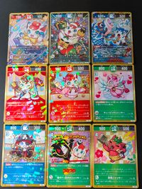 Nyacky Luck Battle Card 9 Cards Lot Holo Japanese Anime サムネイル 1