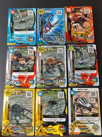 甲虫王者ムシキング カード まとめ おたすけ ムシ きろく クマバチ フォルスタータマムシクワガタ スイレン メキシカンレッドニータランチュラ アラガールホソアカクワガタ ハナカマキリ ギラファノコギリクワガタ オオベッコウバチ サムネイル 1