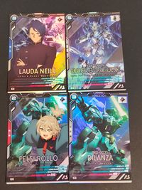 ガンダムAB 機動戦士ガンダム アーセナルベース カード まとめ パイロット モビルスーツ ラウダ ニール ガンダム エアリアル[改修型] バーメットスコア エイト フェルシー ロロ ディランザ 4枚 FQ04-064 バンダイ サムネイル 1