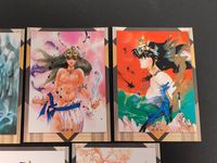 いのまたむつみ イラストレーション カード まとめ イラストレーション 姫巫女 No. 火龍目覚める 幼い海の心斬剣 竜宮秘話 双玉の姉妹 5枚 12 11 10 14 13 エポック社 イラスト サムネイル 2