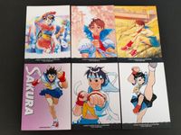 Carddass Masters Street Fighter Zero 2 Sakura 6 Cards Japanese Game サムネイル 1