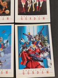 機動戦士 ガンダム カード まとめ イラスト ザク戦闘シーン ザクII マシンガン RX-78 ガンダム アムロ セイラ キスシーン キャラクター集合 ホワイトベース ガンダム ガンダム 防火キャンペーン MS集合 9枚 バンダイ サムネイル 5
