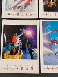 機動戦士 ガンダム カード まとめ イラスト ザク戦闘シーン ザクII マシンガン RX-78 ガンダム アムロ セイラ キスシーン キャラクター集合 ホワイトベース ガンダム ガンダム 防火キャンペーン MS集合 9枚 バンダイ サムネイル 4