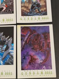 Carddass Masters Gundam 0083 Stardust Memory 9 Cards Lot Japanese Anime サムネイル 5