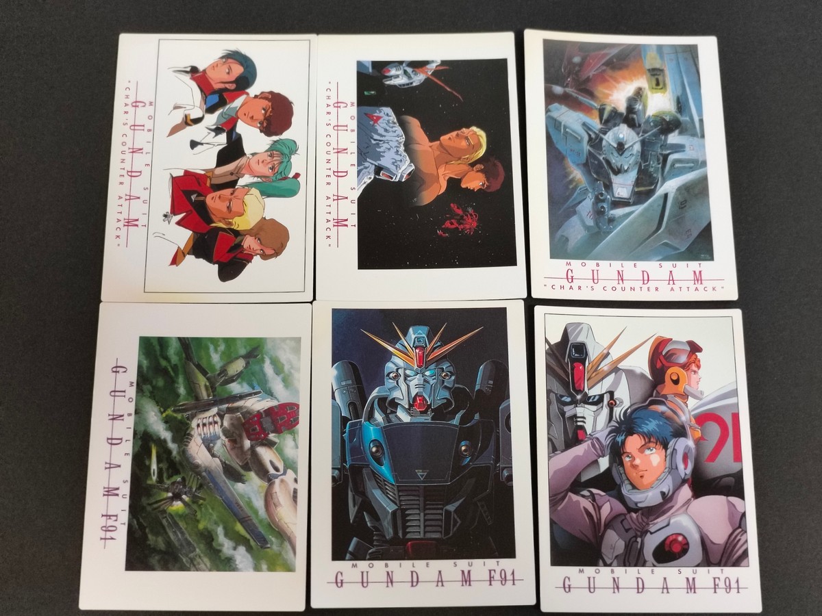 Carddass Masters Gundam Char's Counter Attack F91 6 Cards Japanese Anime