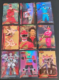 Super Sentai Series 9 Cards Lot Carddass Japanese TV