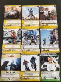 Kamen Rider Kuuga Card Lot 9 Cards Bandai 2001 Japanese TV