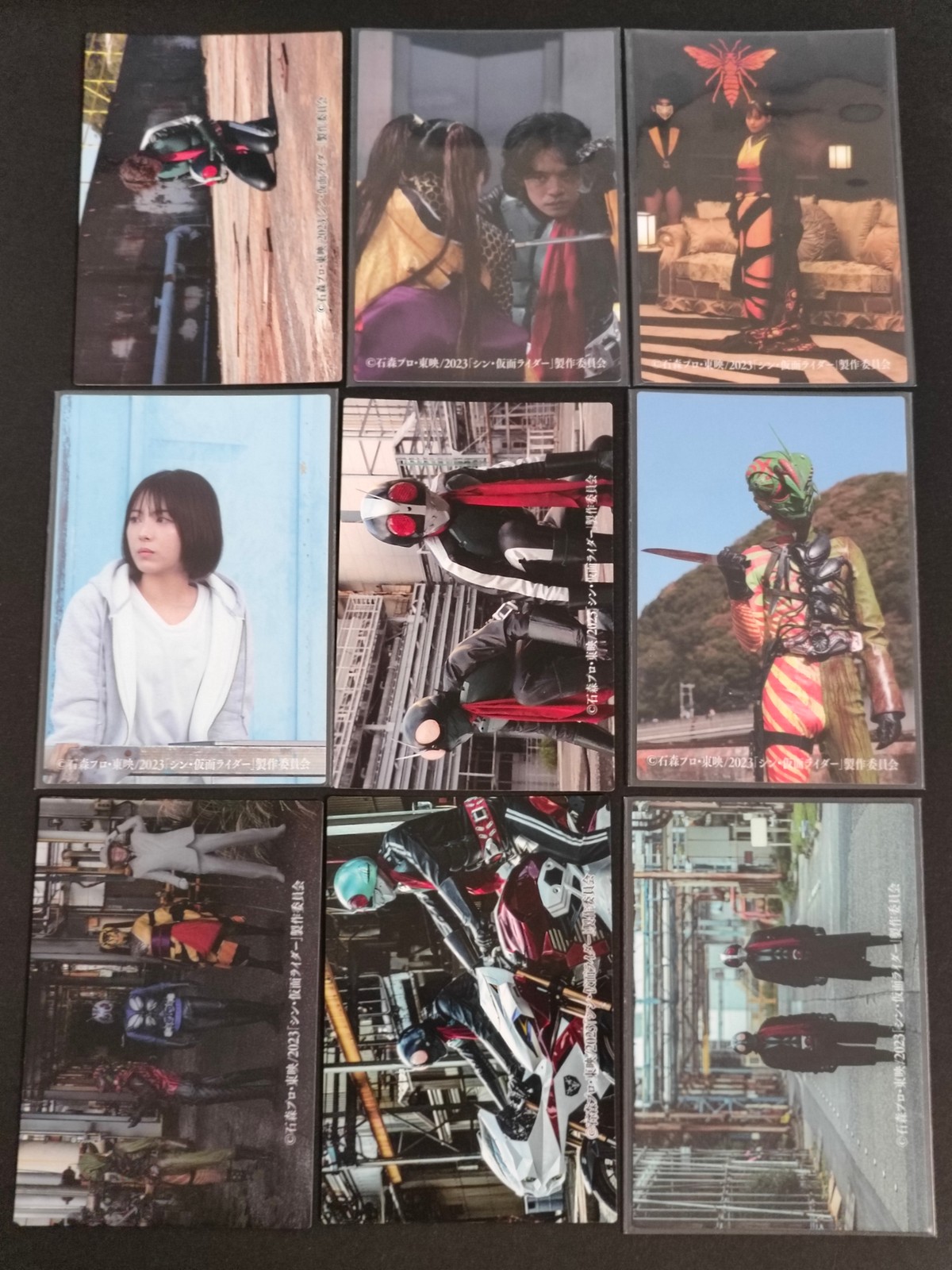シン仮面ライダー 2023 Calbee シン 仮面ライダー チップス カード まとめ 立ち上がれ!一文字隼人 仮面ライダーのひみつ おしゃれなハチオーグ ルリ子の頭脳 ライダーのすばらしさ K.Kオーグ SHOCKERのおきて