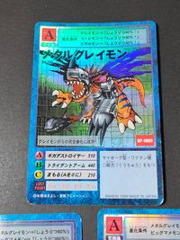 Digimon Card Game 3 Cards Holo Lot WarGreymon MetalGreymon Japanese Anime サムネイル 4