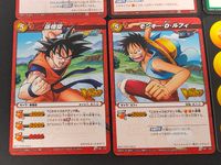 ミラクルバトルカードダス カード まとめ キャラクター アクション チップシート モンキー D ルフィ ゴムゴムの実"ゴムゴムの銃" サンダーボルト=テンポ 孫悟空 ジャンパワーチップシート 6枚 06/97 62/97 バンダイ サムネイル 2