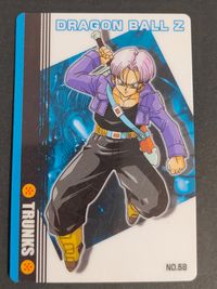 ドラゴンボールZ カード トランクス トレカ NO.58 バンダイ カードダス サムネイル 1