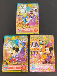 ディズニー キャッスルタウン カード まとめ セットアップ アクセサリー トップス ミッキー シャイニースター スーツ ブーツ ミッキー シャイニースター ハット ハロウィーンパイレーツ シャイニースタージャケット 3枚 バンダイ サムネイル 1